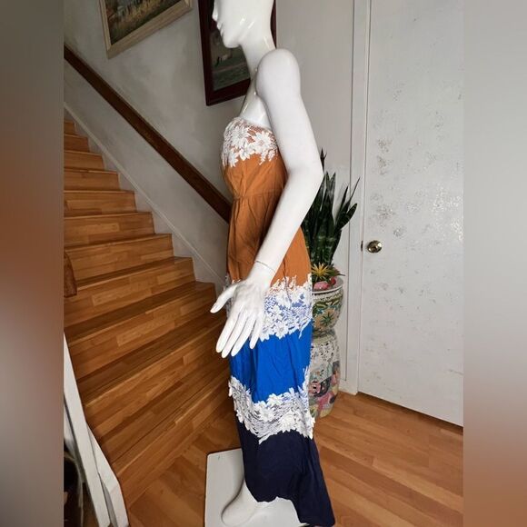 Anthropologie Vineet Bahl Colorblock Maxi Dress - Picture 6 of 6